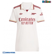 Camisa de Futebol Arsenal Declan Rice #41 Equipamento Alternativo Mulheres 2025-26 Manga Curta